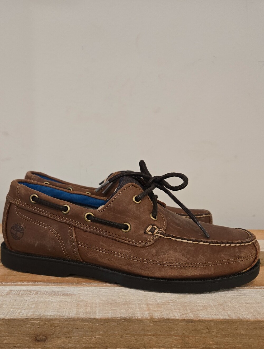 Timberland Piper Cove 2 Eyelet Boat Shoes A1N51 Brown Men’s Size 9 New